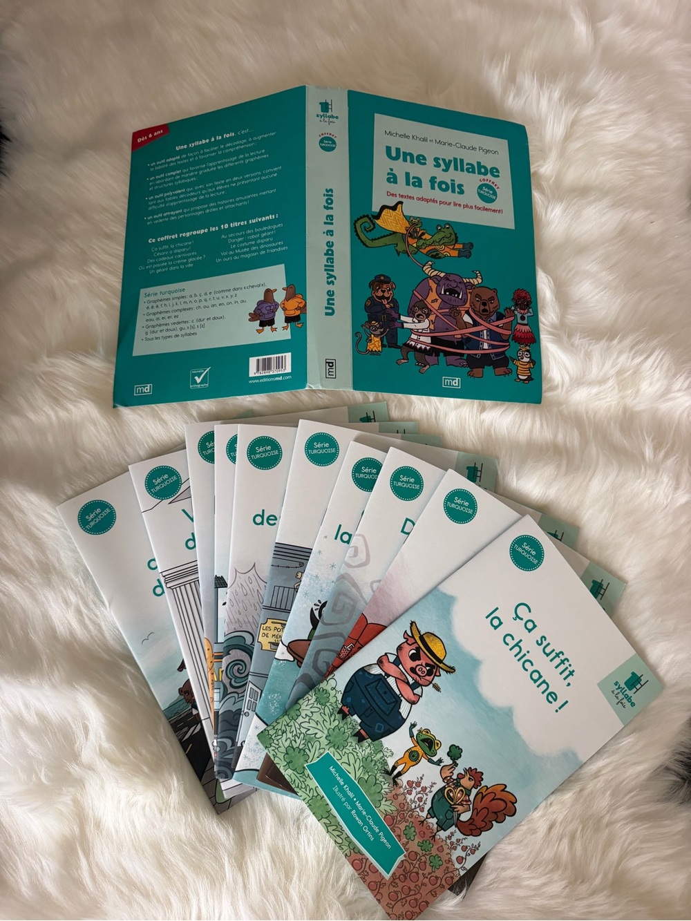 Une syllabe la fois Série turquoise Coffret 10 livres Éditions MD French